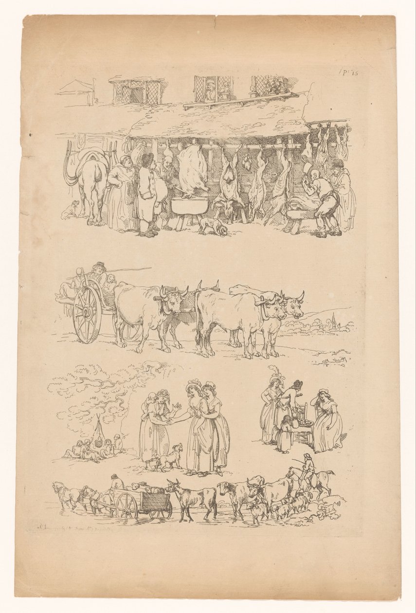 Scene di vita rurale da Anonymous