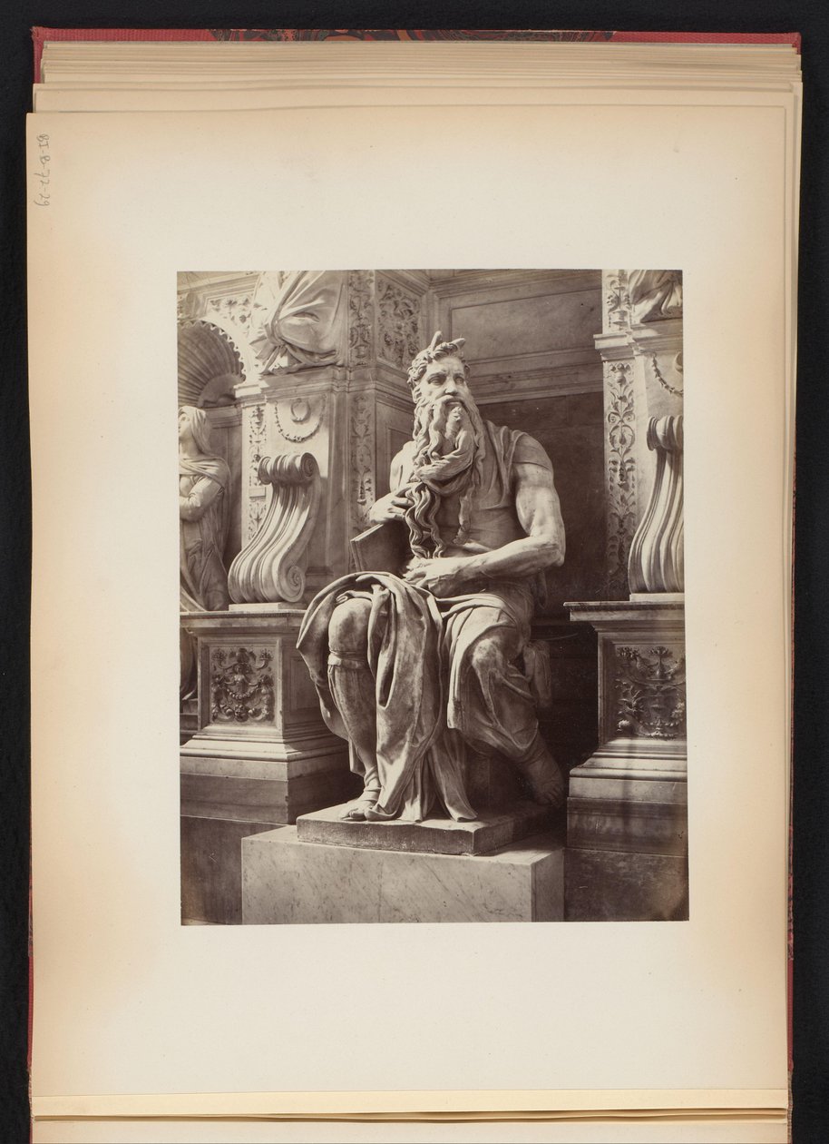 Scultura di Mosè di Michelangelo, monumento per Giulio II, S. Pietro in Vincoli a Roma, Italia da Anonymous