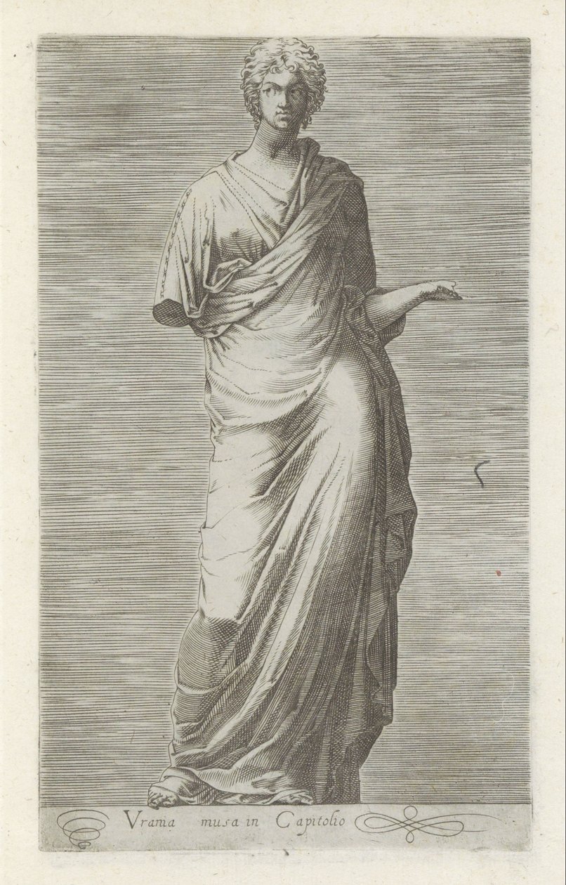Scultura di Urania, musa dell