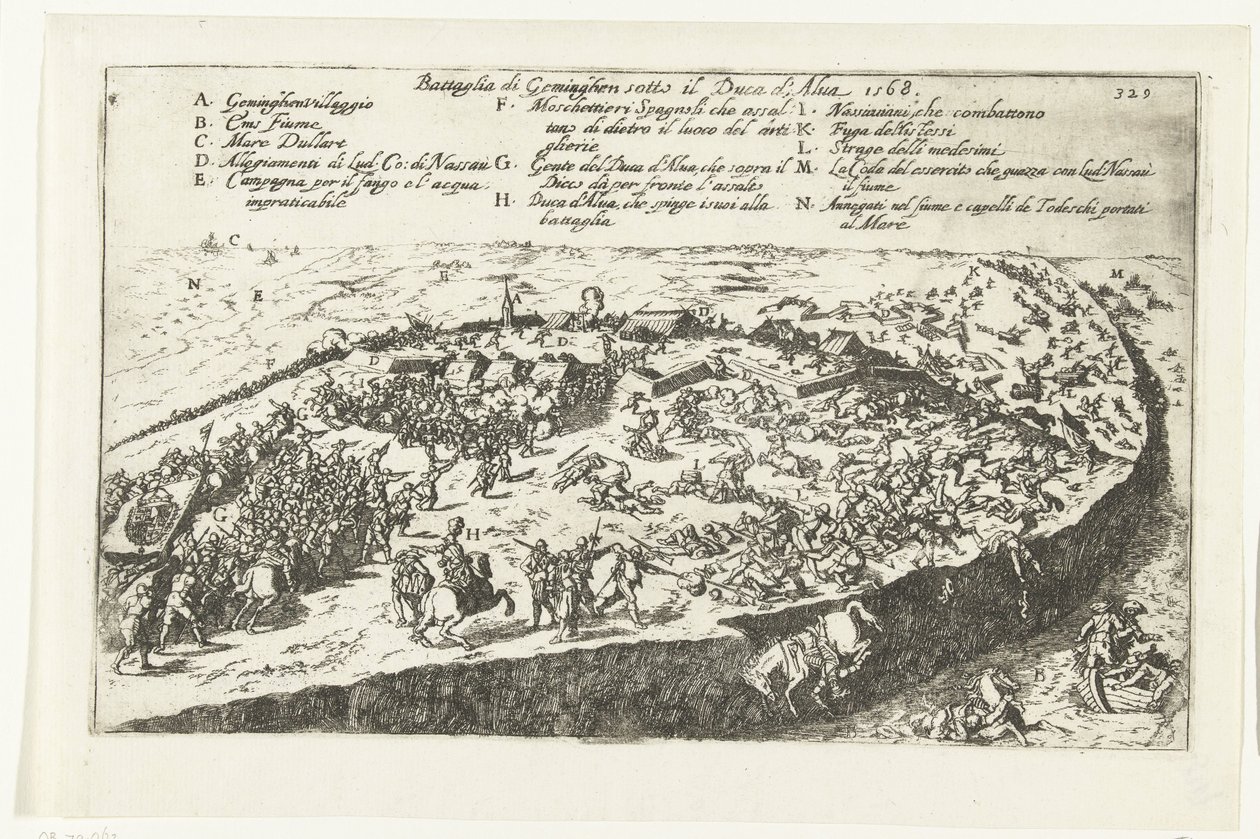 Battaglia di Jemmingen, 1568 da Anonymous