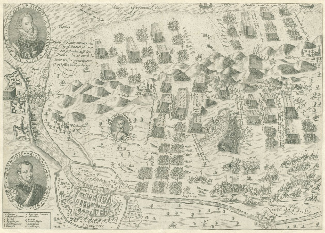 Battaglia di Nieuwpoort, 1600 da Anonymous