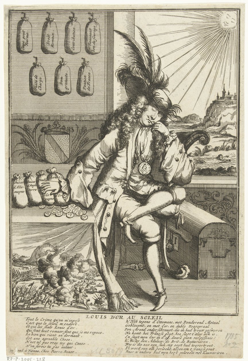 Caricatura di Luigi Guglielmo di Baden-Baden, 1705 da Anonymous