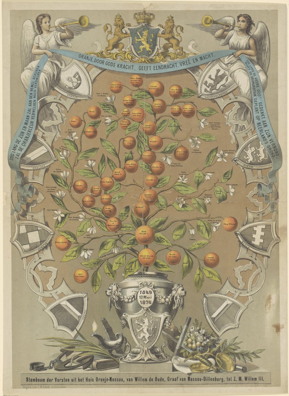 Albero genealogico della Casa di Orange-Nassau da Anonymous