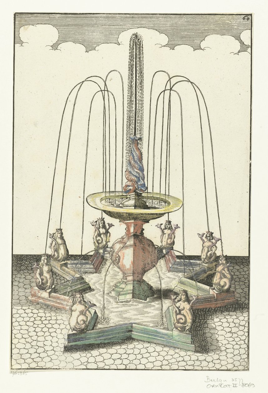 Bacino a forma di stella (Architectura Curiosa Nova) da Anonymous
