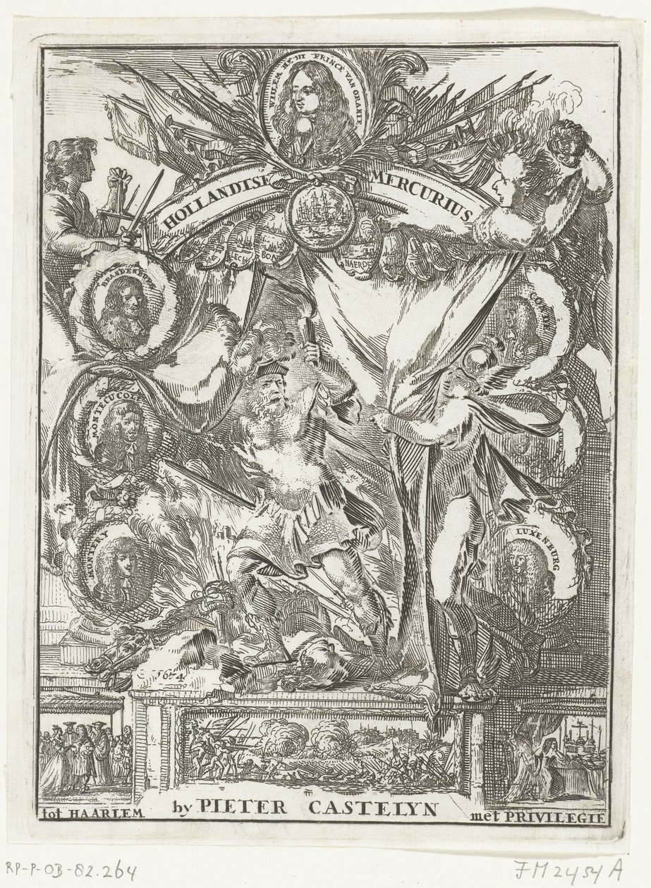 Pagina del titolo del Mercurio Olandese dell