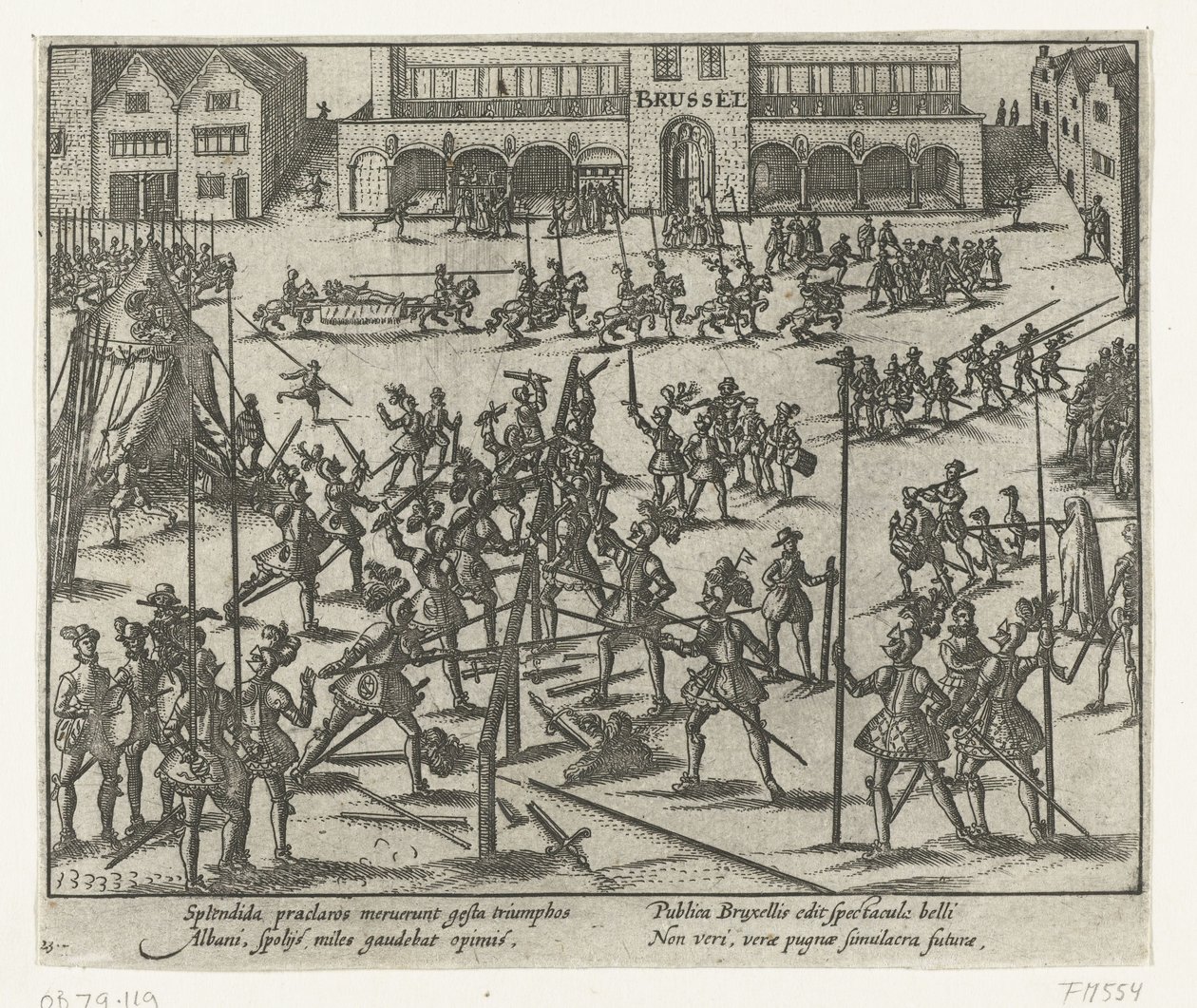 Torneo nella Piazza Grande di Bruxelles, 1569 da Anonymous