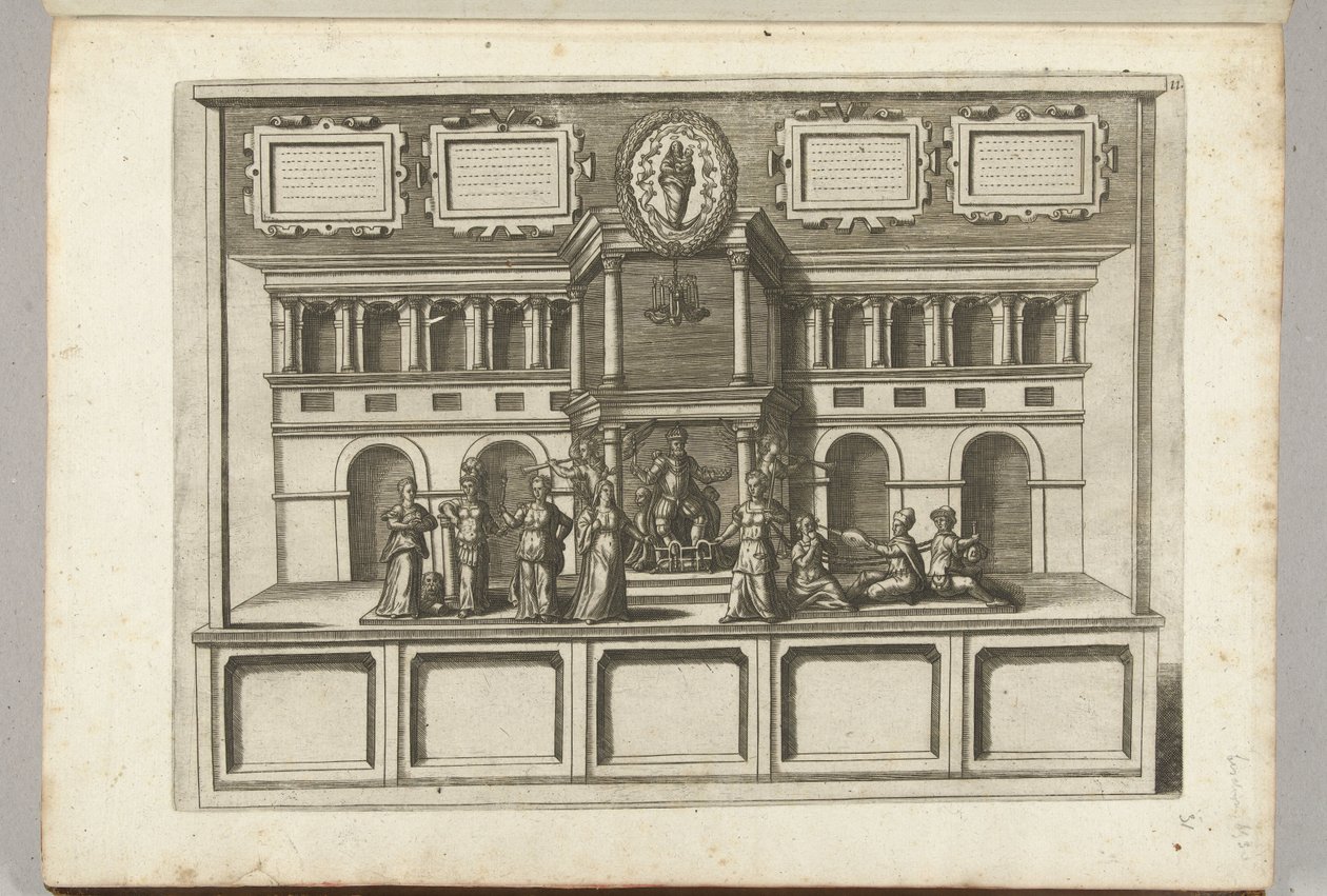 Scena con virtù e vizi, 1594 da Anonymous