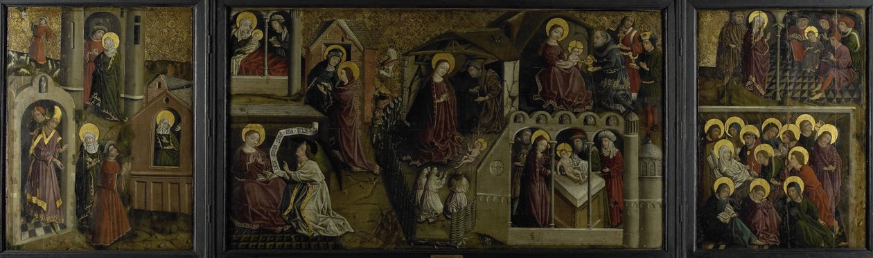 Trittico con scene della vita della Vergine da Anonymous