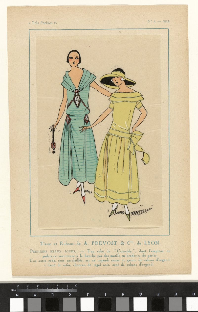 Très Parisien, 1923, No. 2: Tessuti e nastri di A. PRÉVOST & Cie. di Lione da Anonymous
