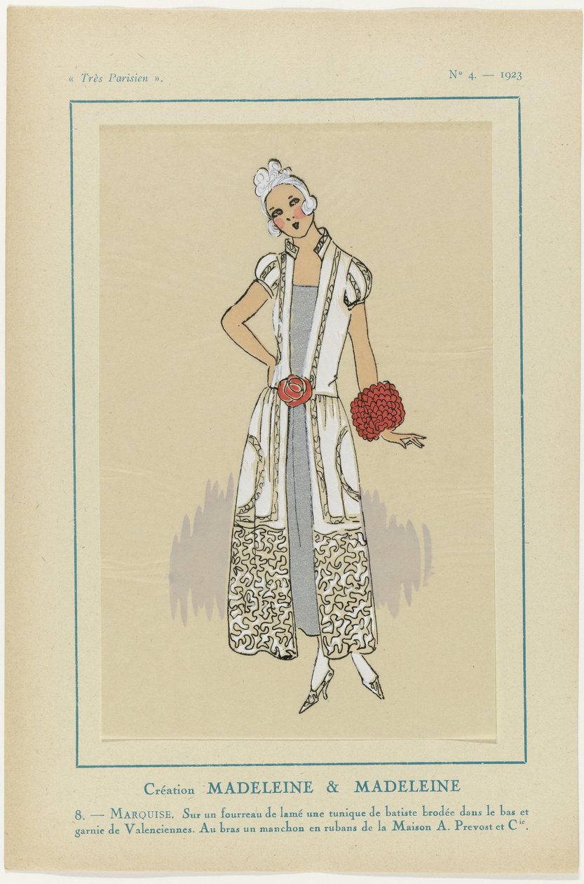 Très Parisien, 1923, No. 4: 8. - MARCHESA. Su un fodero... da Anonymous