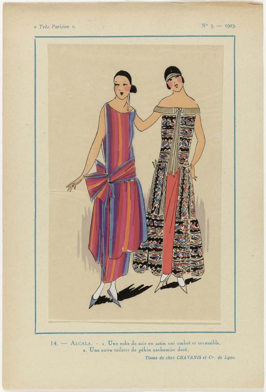 Très Parisien, 1923, No 5: 14.- ALCALA. - 1. Un abito da sera... da Anonymous