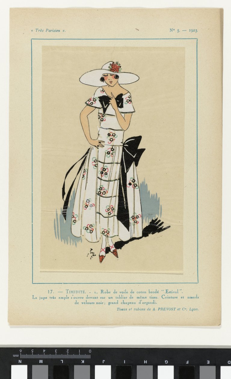 Très Parisien, 1923, No 5: 17.- TIMIDITÉ. - 1. Abito di velo da Anonymous