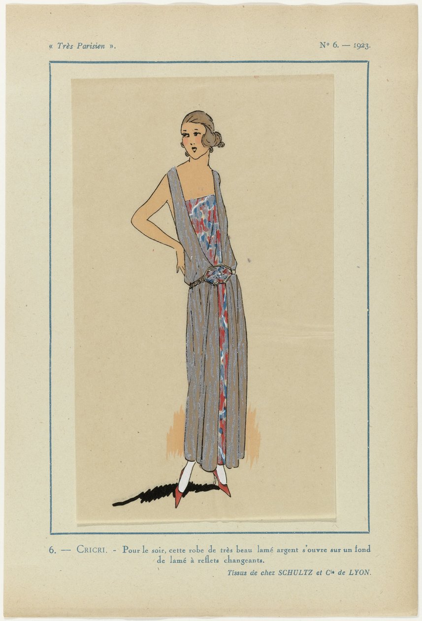 Très Parisien, 1923, No 6: 6.- CRICRI. - Per la sera, questo abito... da Anonymous
