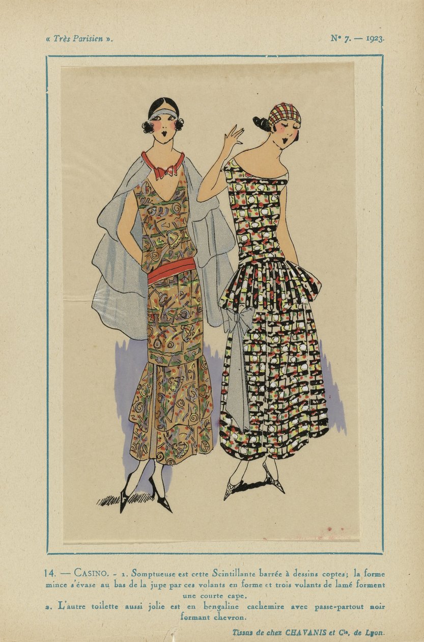 Très Parisien, 1923, No 7: 14.- CASINO. / 1. Sontuosa è questa scintillante... da Anonymous