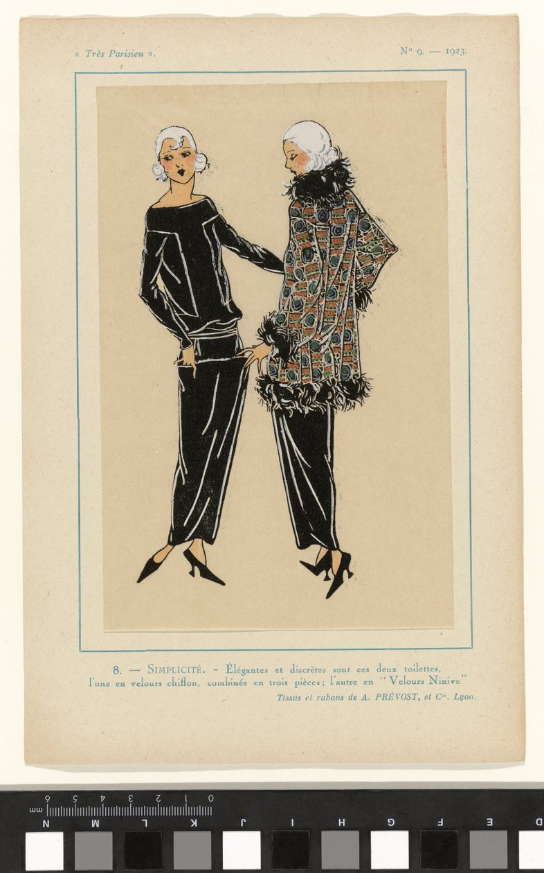 Très Parisien, 1923, No 9: 8. - SEMPLICITÀ. - Eleganti e discrete... da Anonymous