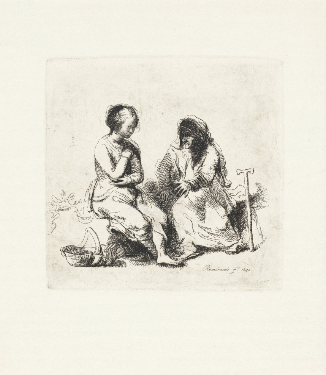 Due donne in conversazione da Anonymous