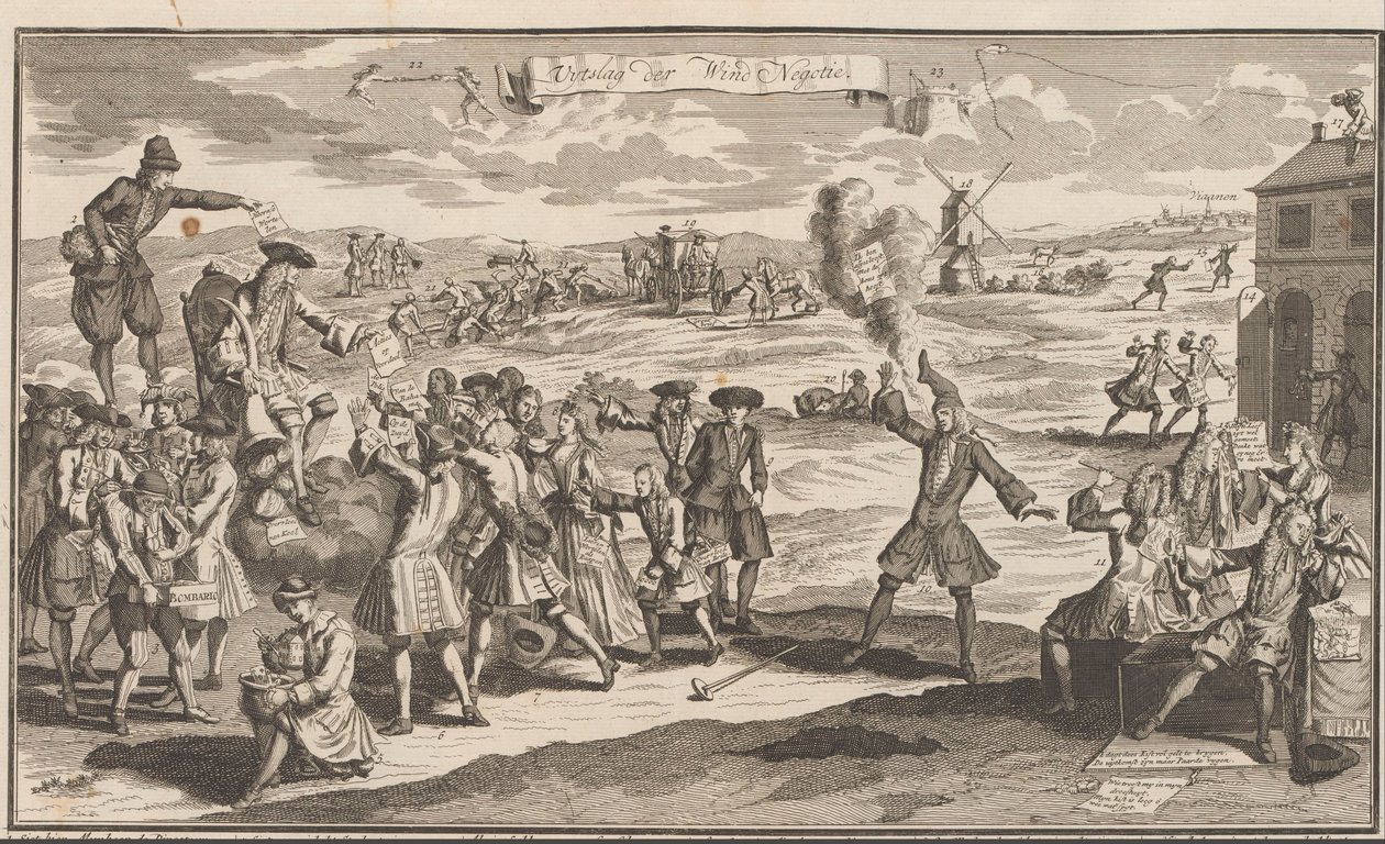Risultato della negoziazione del vento, 1720 da Anonymous