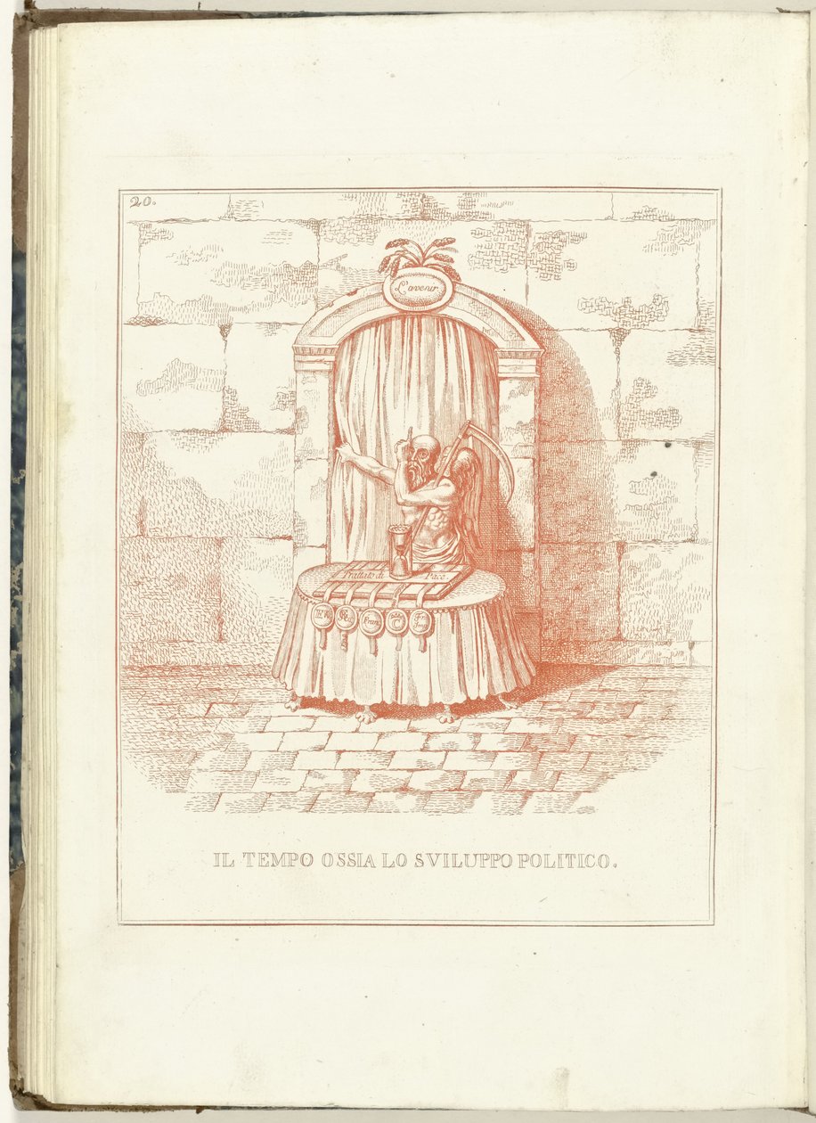 Padre Tempo davanti alla porta del futuro, 1795 da Anonymous