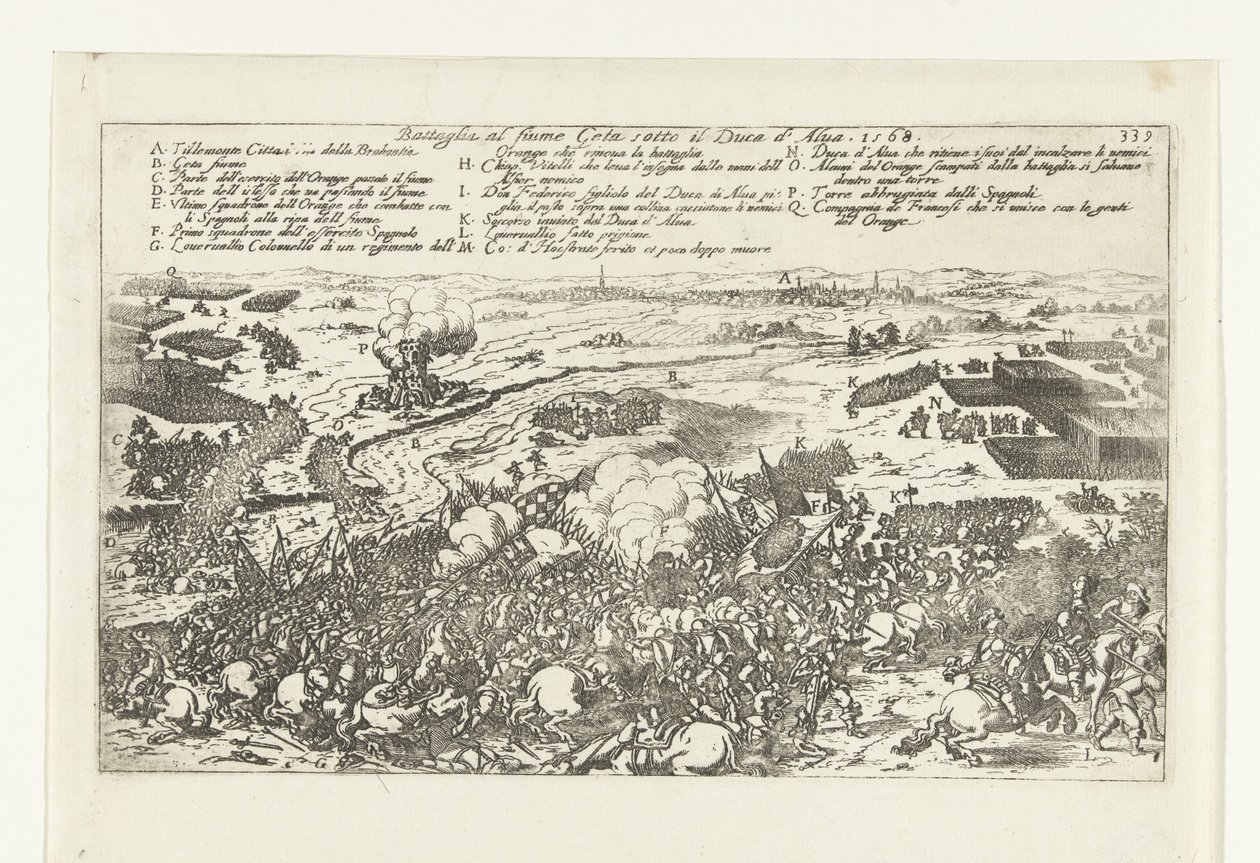 Battaglia al fiume Geta, 1568 da Anonymous