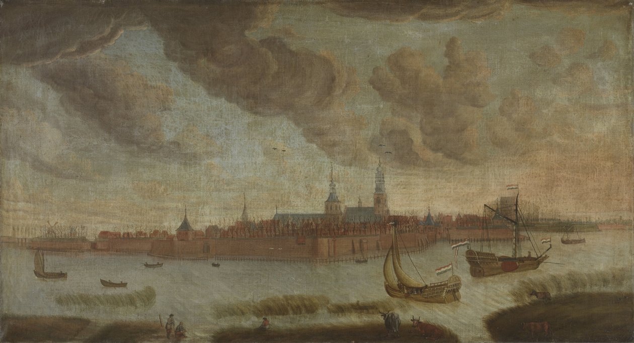 Veduta di Heusden da Anonymous