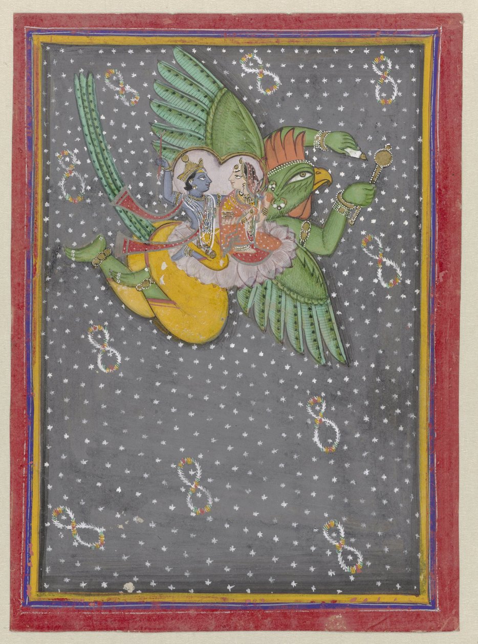 Vishnu e Lakshmi sull