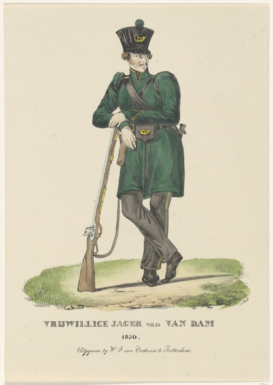 Cacciatore volontario di Van Dam, 1830 da Anonymous