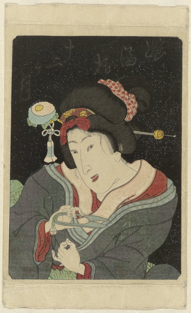 Donna che si taglia le unghie (Musume jûni kagetsu) da Anonymous