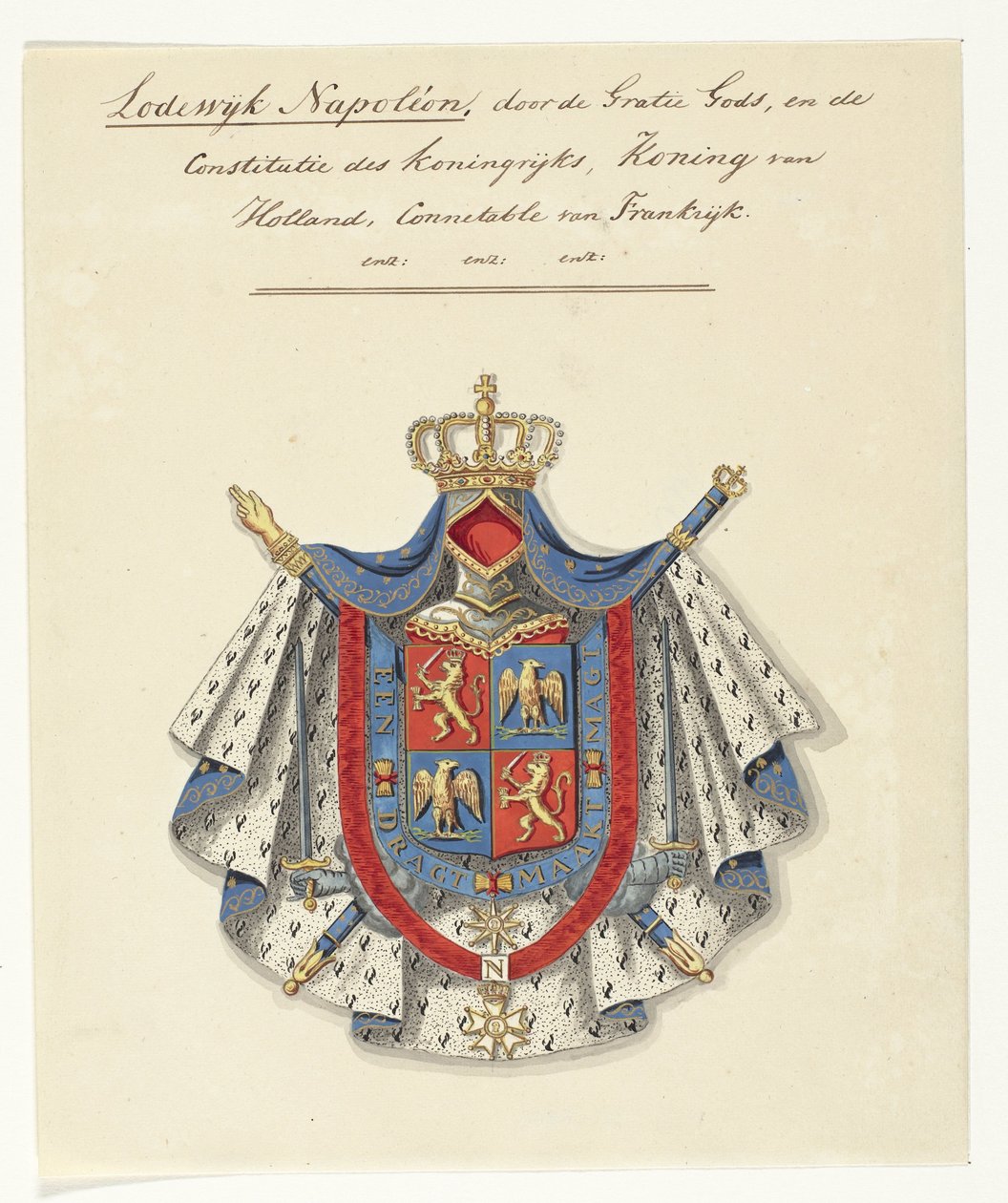 Stemma di Luigi Napoleone Bonaparte, re d