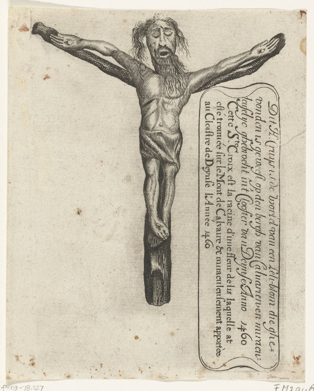 Miracoloso crocifisso nel monastero di Deinze, 1460 da Anonymous
