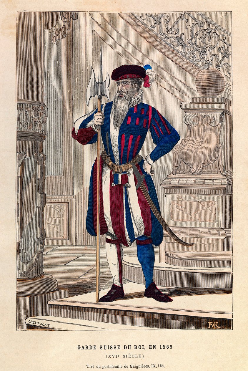 Una Guardia Svizzera del Re nel 1586 (Enrico III) - collezione privata da Anonymous Anonymous