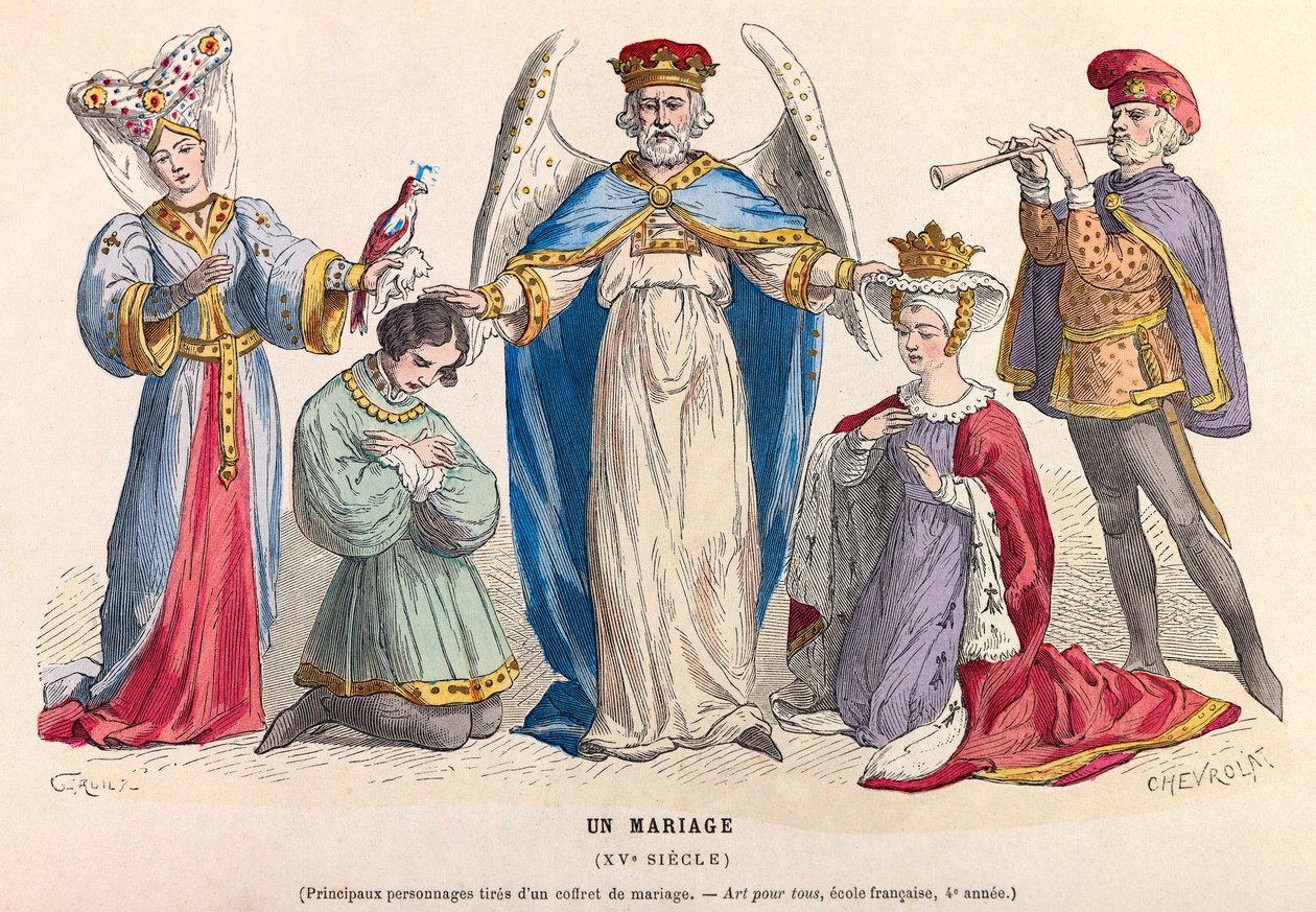 Un matrimonio nel XVI secolo - collezione privata da Anonymous Anonymous
