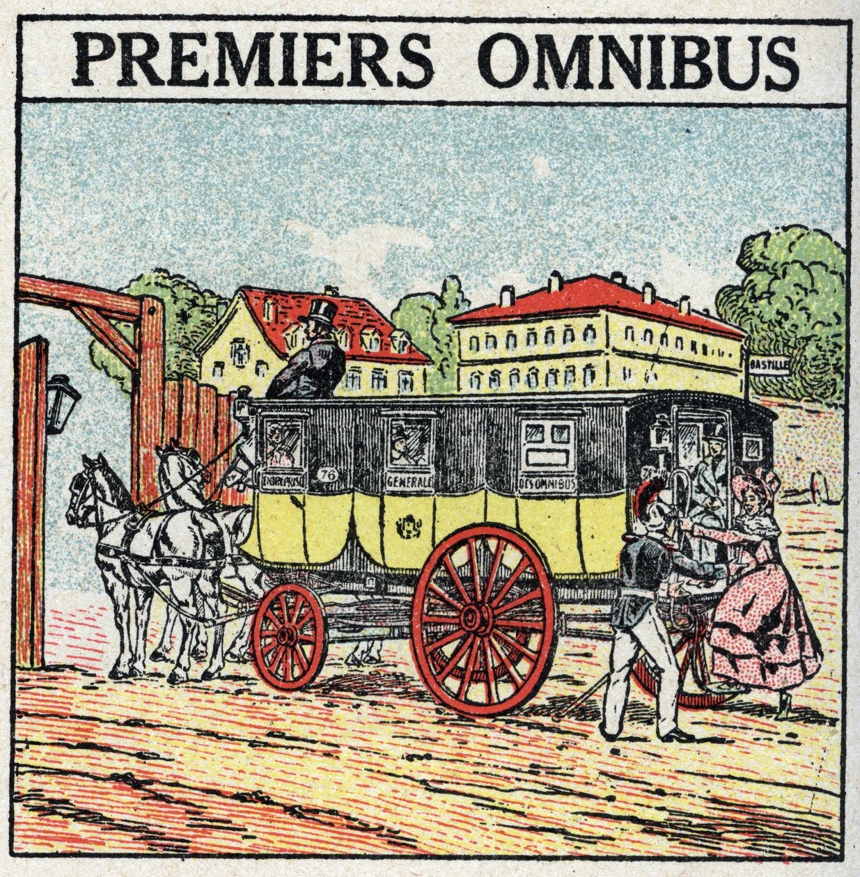 Trazione animale: primo omnibus apparso in Francia sotto Carlo X. da Anonymous Anonymous