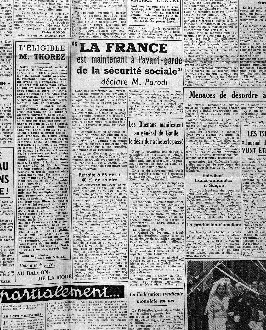 Articolo sulla sicurezza sociale: "La Francia è ora all