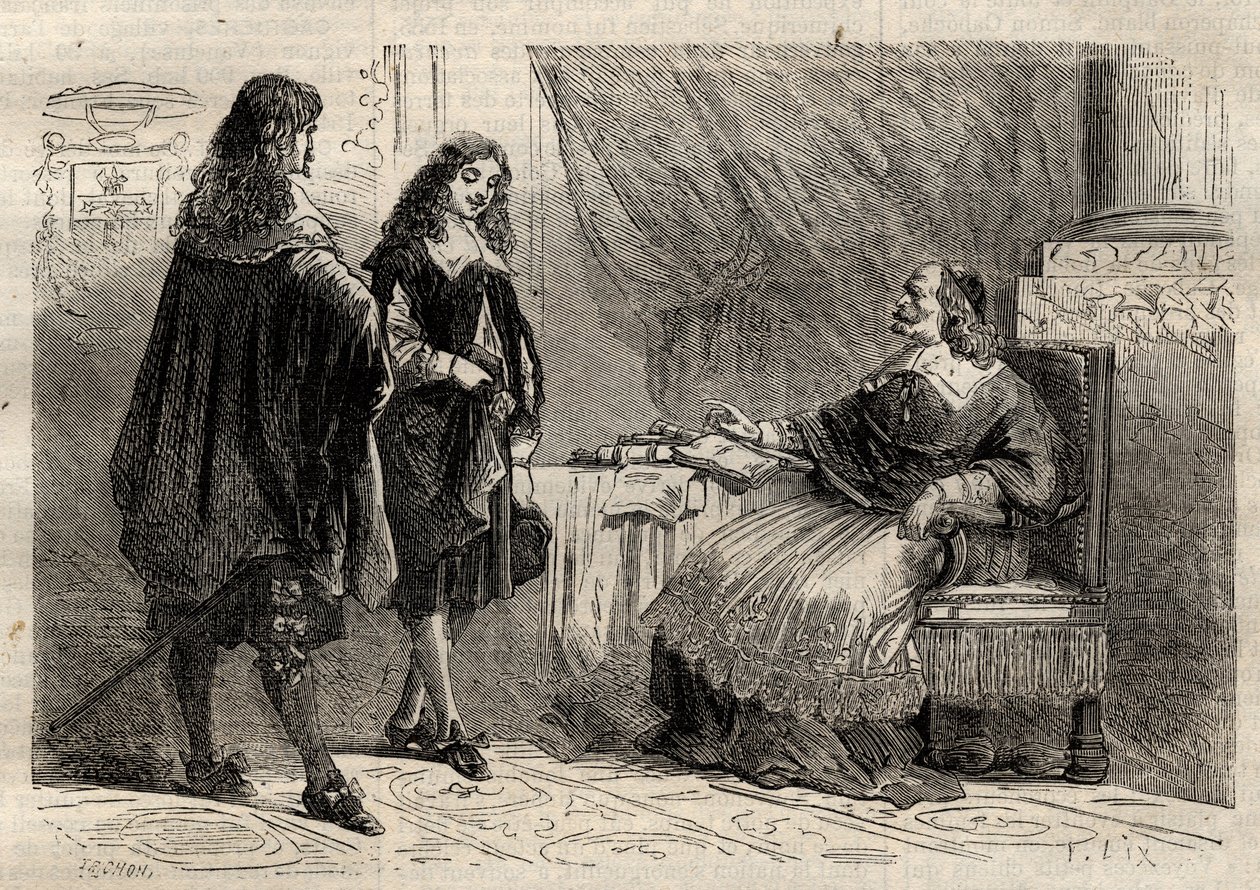 Cardinale Mazzarino e Jean-Baptiste Colbert, statisti francesi da Anonymous Anonymous