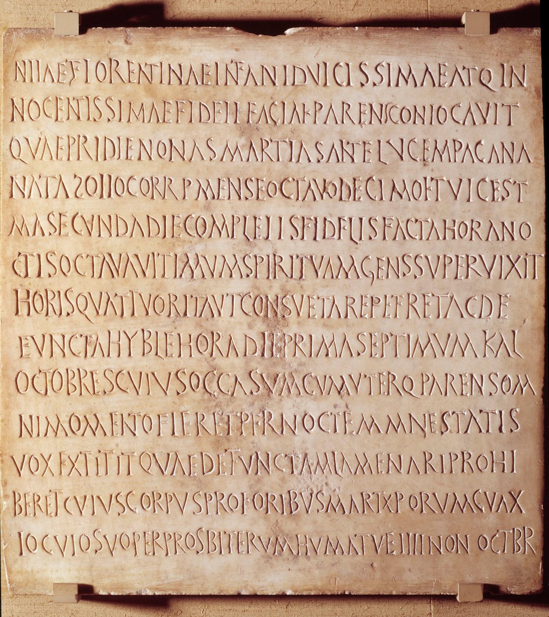 Antichità cristiana: iscrizioni di Catania che descrivono il metodo di amministrazione dei battesimi e dei riti funerari, inizio del IV secolo. Museo del Louvre, Parigi da Anonymous Anonymous
