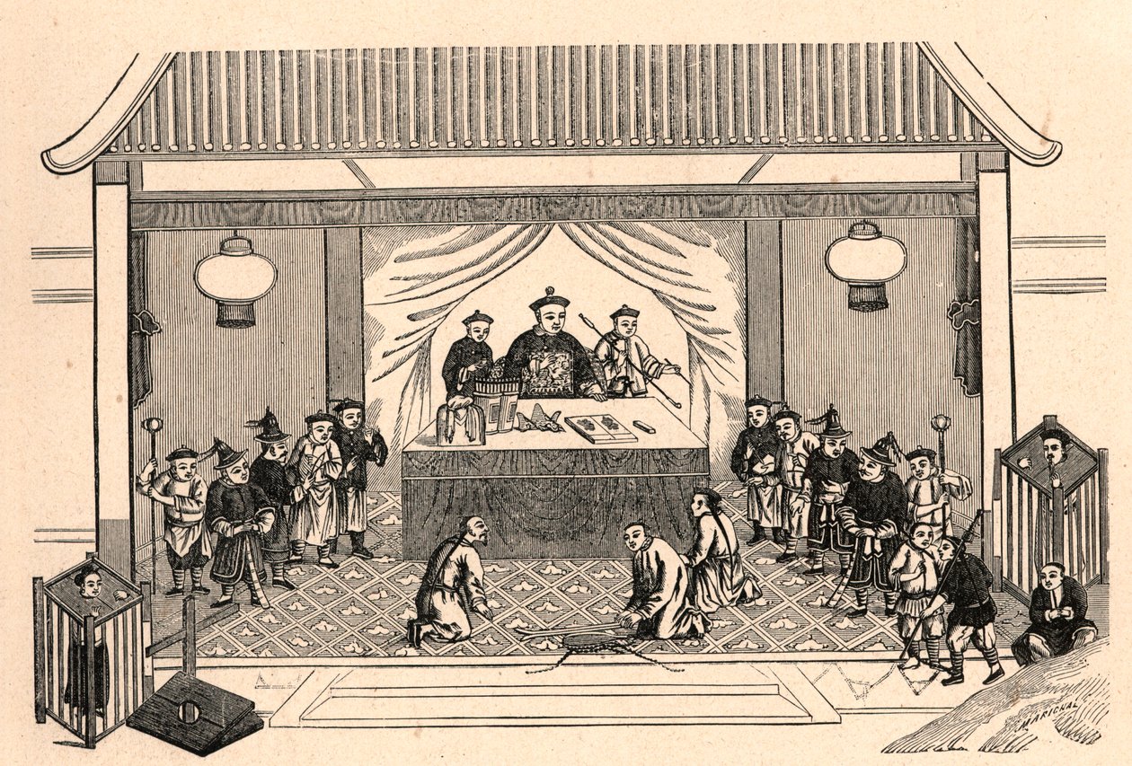 Persecuzione cristiana: preparativi per il martirio del missionario francese Augustus Chapdelaine in Cina il 27 febbraio da Anonymous Anonymous