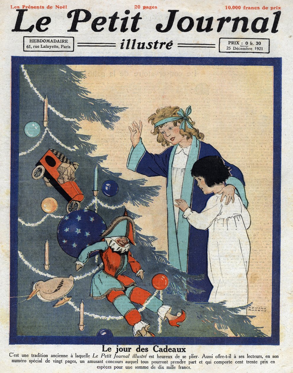 Festa di Natale: bambini scoprono i regali ai piedi dell