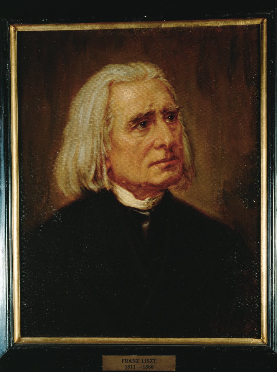 Il compositore Franz Liszt ... (dipinto su tela) da Anonymous Anonymous