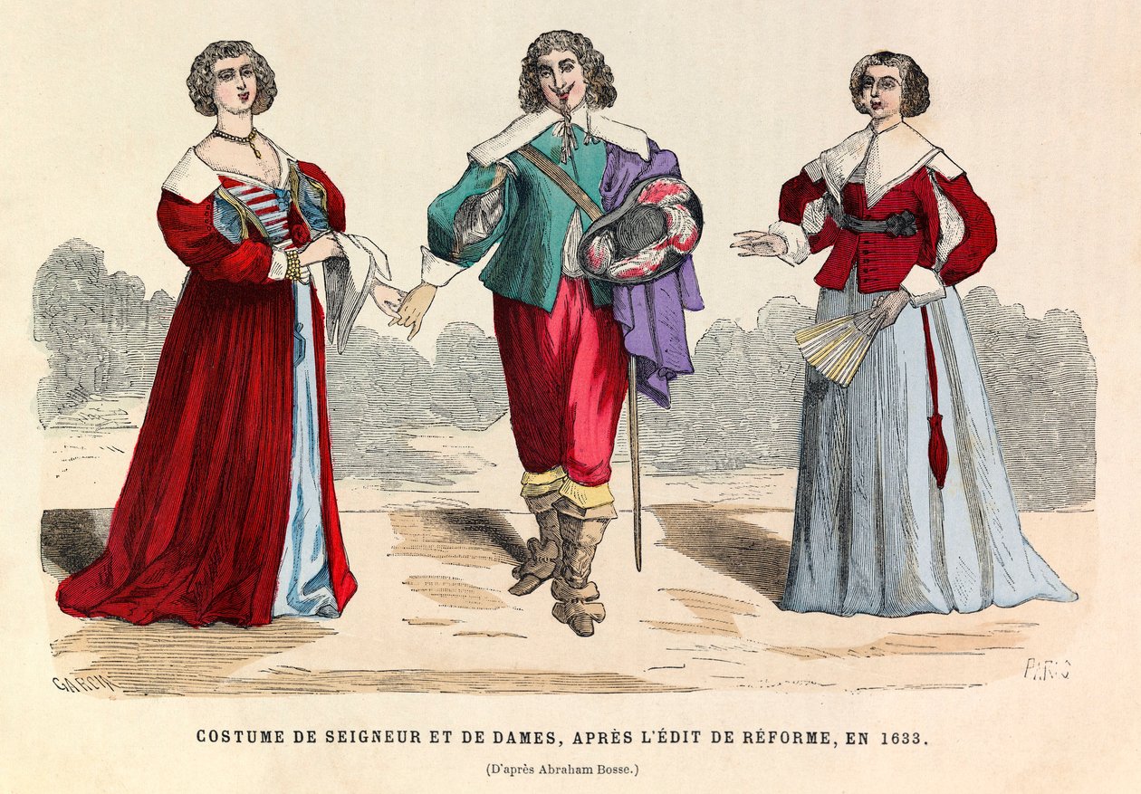 Costumi di signori e signore dopo l