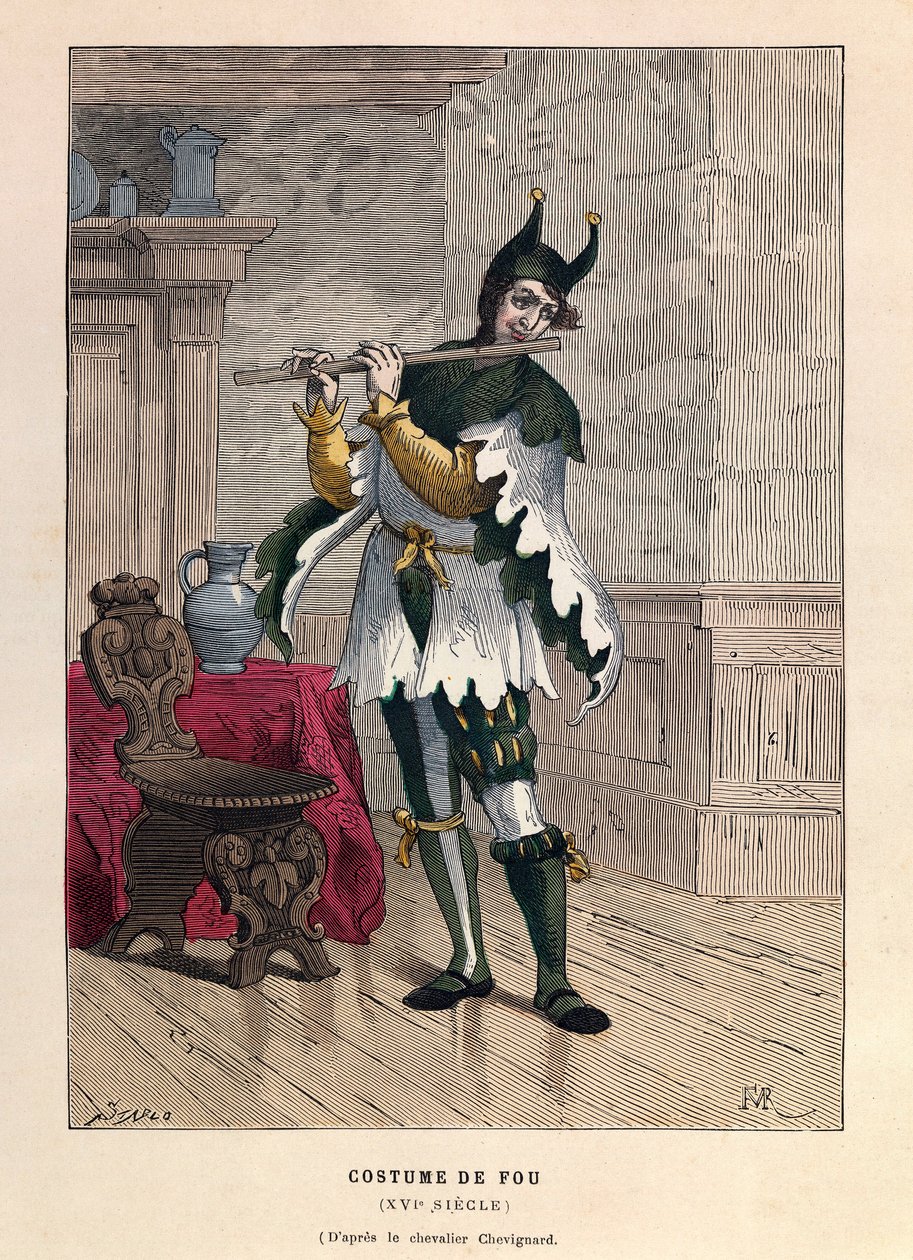 Costume da pazzo nel XVI secolo - collezione privata da Anonymous Anonymous