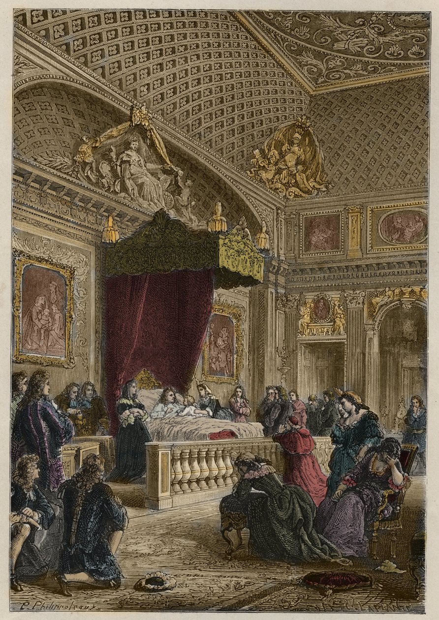 Morte di Luigi XIV a Versailles, 1 settembre da Anonymous Anonymous