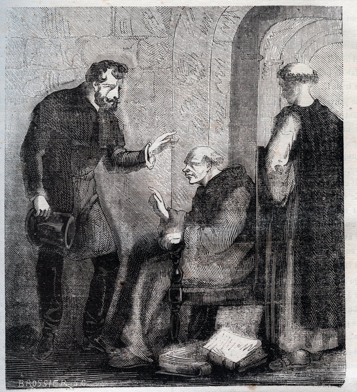 Diogo Inacio de Pina Manique (1733-1805) magistrato portoghese attacca la massoneria portoghese - Incisione del 1879 in “History of Secretes, Politics and Religious Societes” di Pierre Zaccone (1817-1895) da Anonymous Anonymous