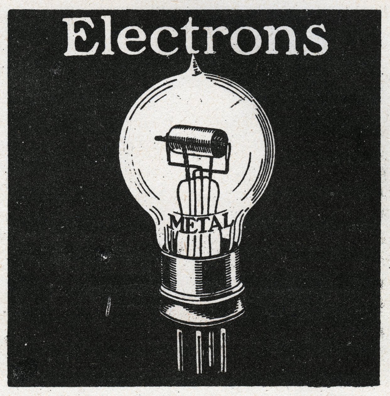 Fenomeni elettrici: elettroni. Illustrazione anonima del 1925. Collezione privata. da Anonymous Anonymous