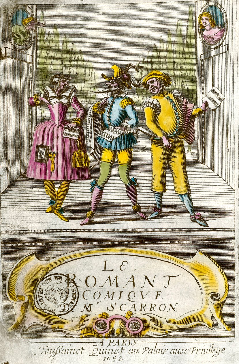 Frontespizio di "Il romanzo comico" dello scrittore francese Paul Scarron da Anonymous Anonymous