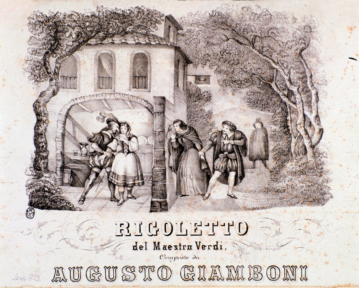 Frontespizio della partitura musicale dell