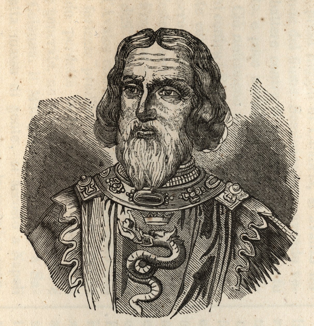 Galeas I Visconti - Galeazzo I Visconti - galeazzo primo visconti - 1277-1328 - incisione da Anonymous Anonymous