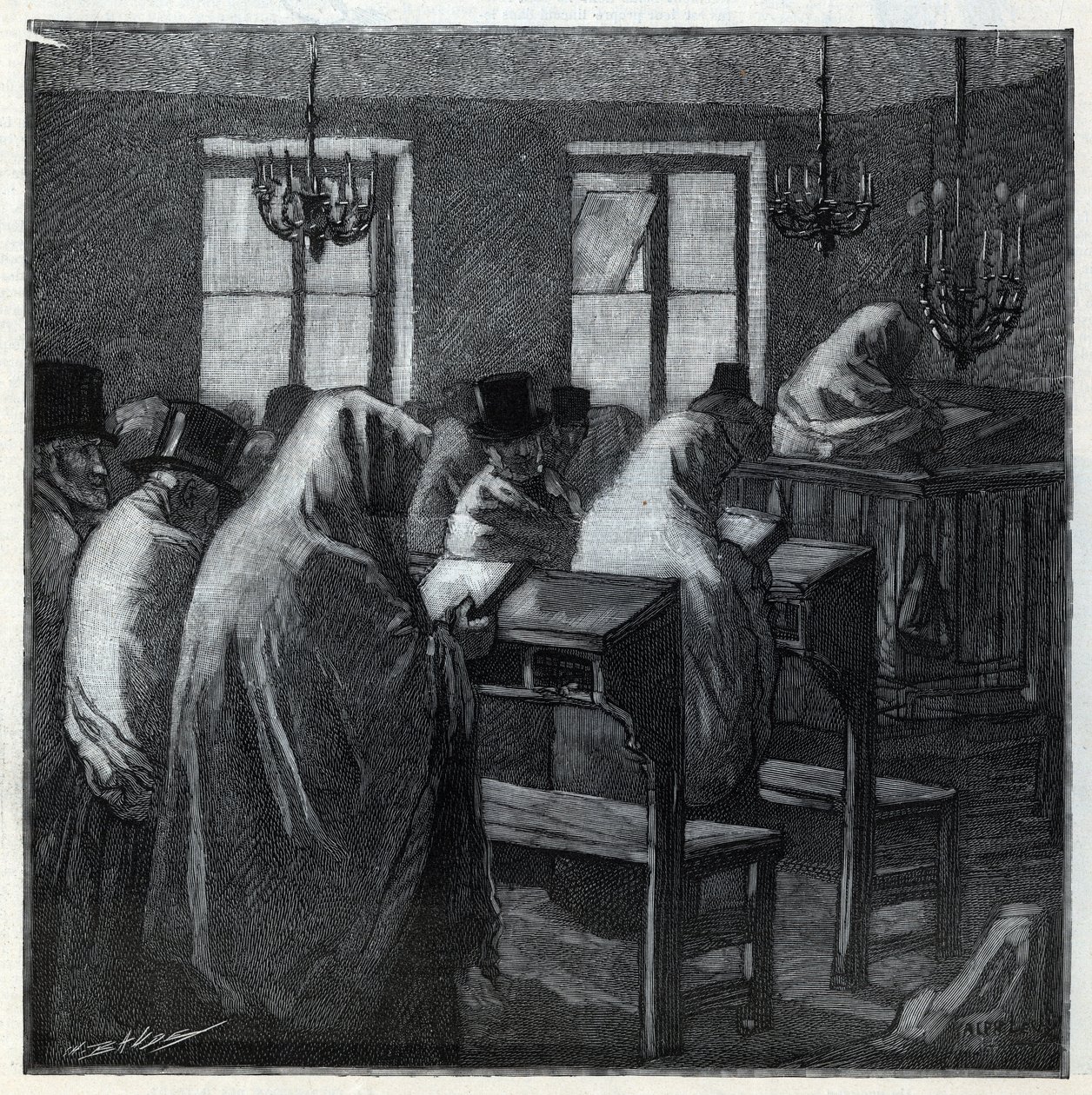 Feste ebraiche: fedeli durante la preghiera all