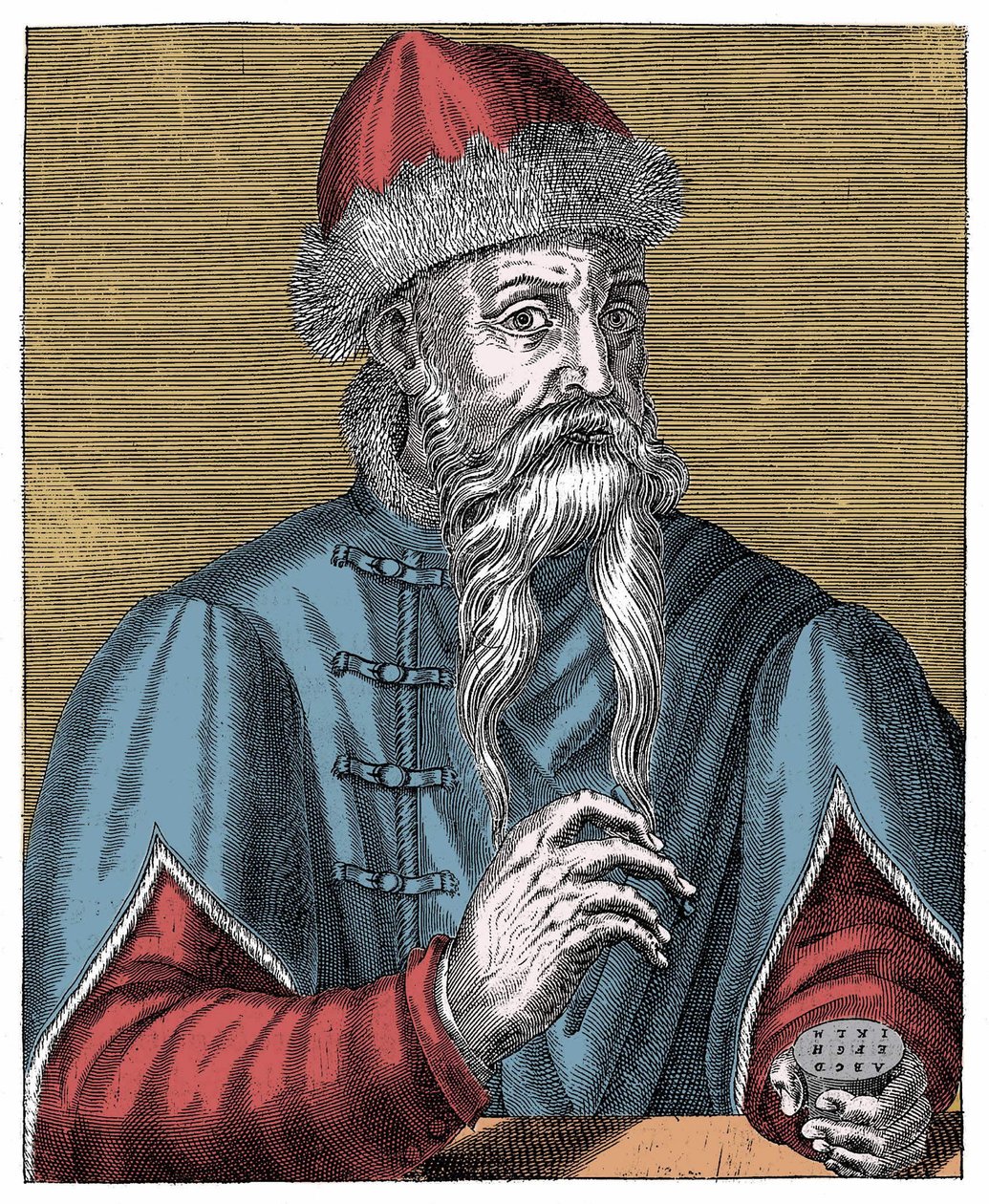 Johann Gutenberg, stampatore e orafo tedesco da Anonymous Anonymous