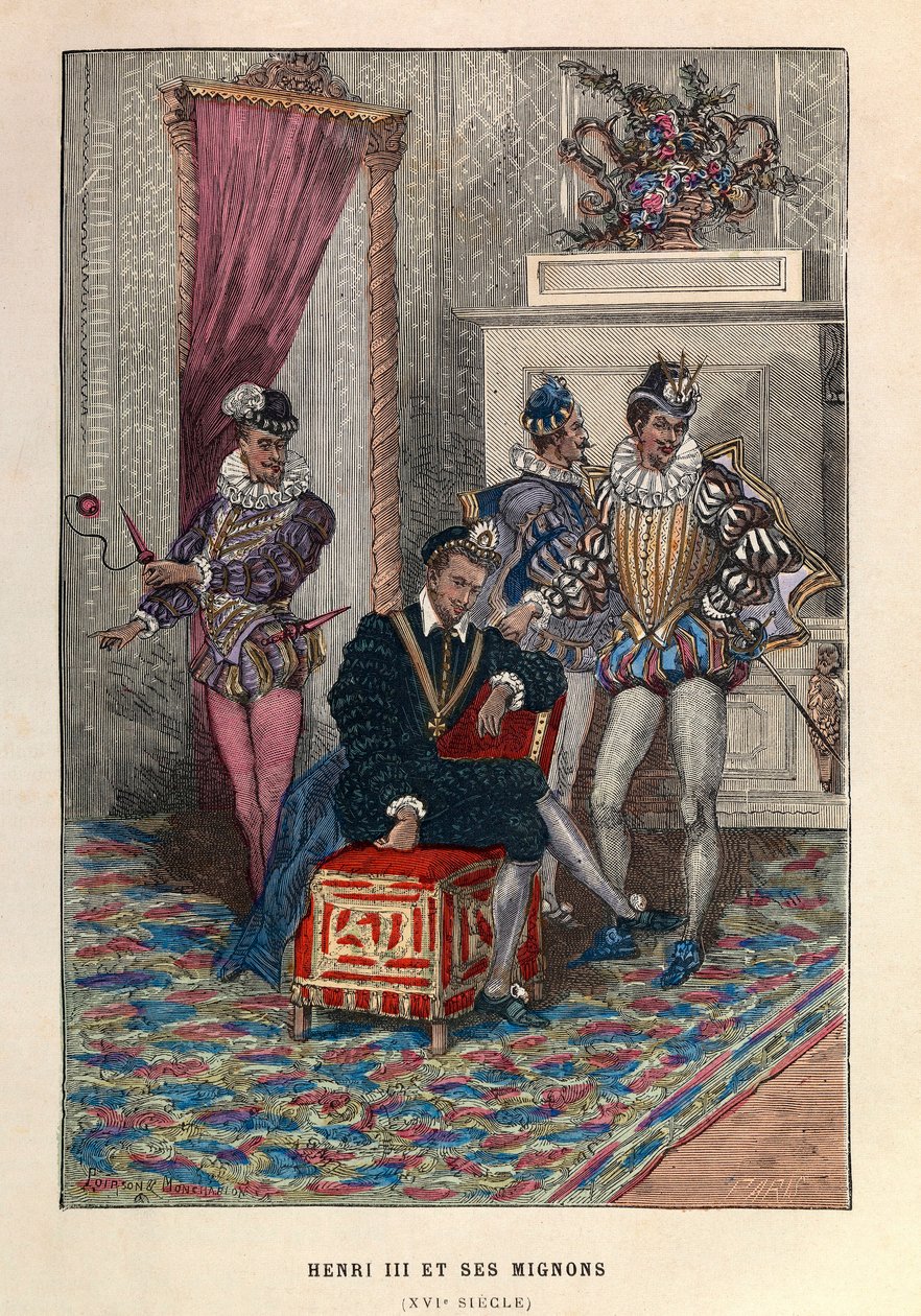 Re Enrico III (1551 - 1589) e i suoi Favoriti - Re Enrico III di Francia e i suoi favoriti da Anonymous Anonymous