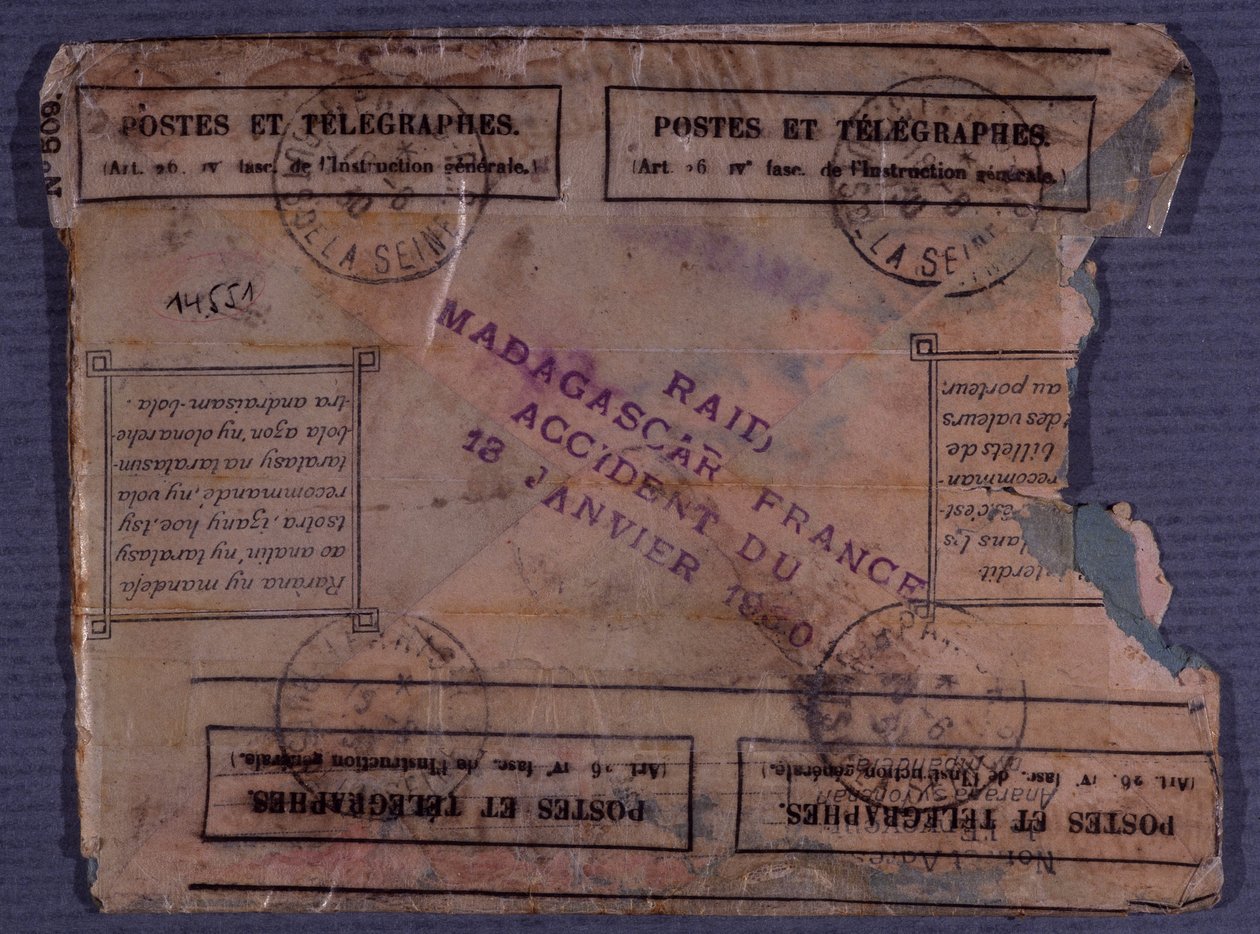 Ultima lettera dal Raid Madagascar-Francia (incidente del 18 gennaio 1930) da Anonymous Anonymous